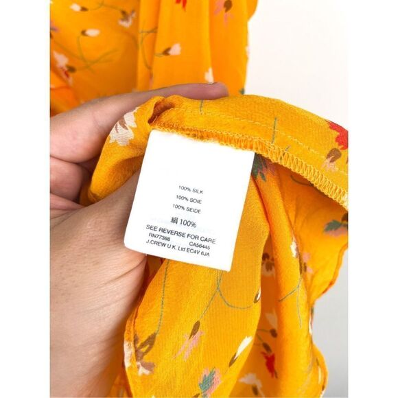 Madewell Mustard Floral Ruffle Camisole - Picture 5 of 7